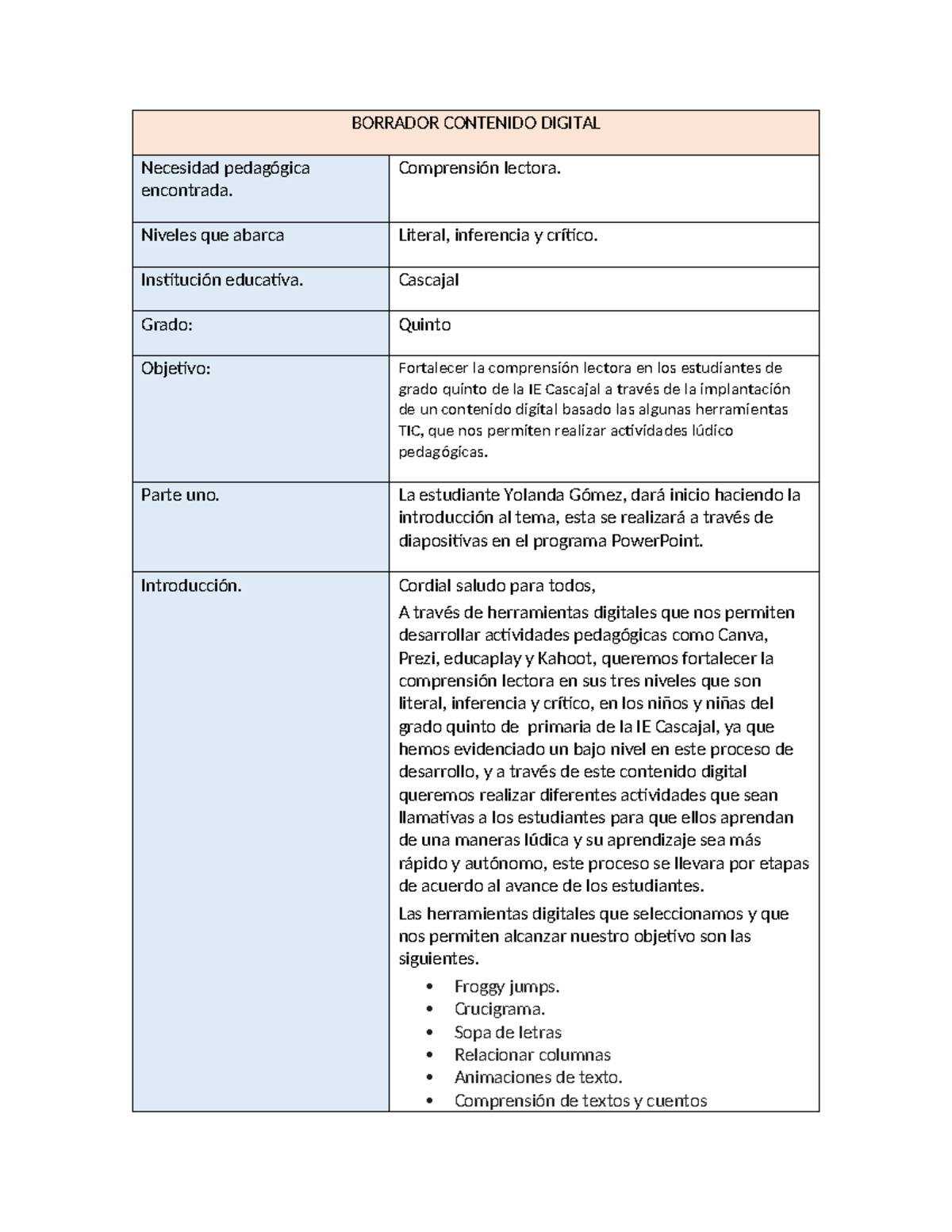 guión para la elaboración de herramientas digitales - BORRADOR ...