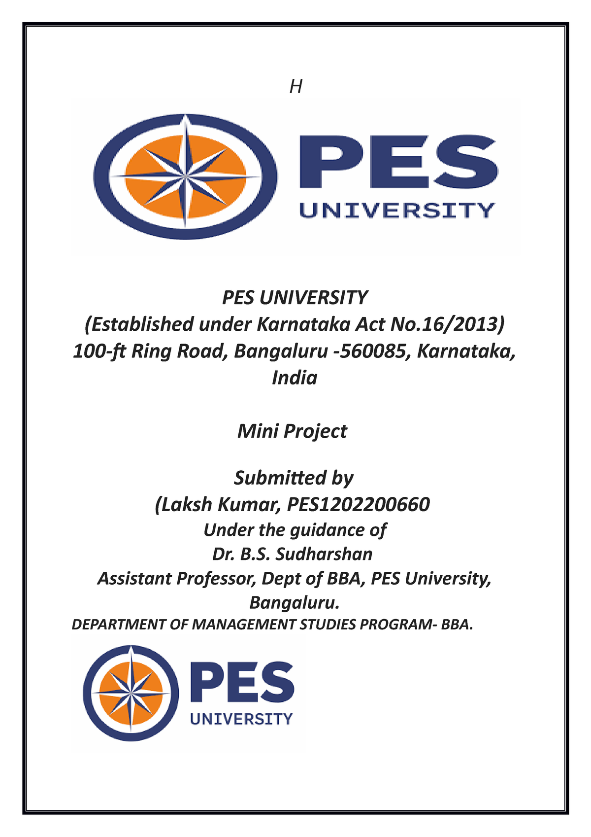 PPT - PES University Bangalore | PES University Admission | Direct  Admission In PES University Bangalore PowerPoint Presentation - ID:7534298