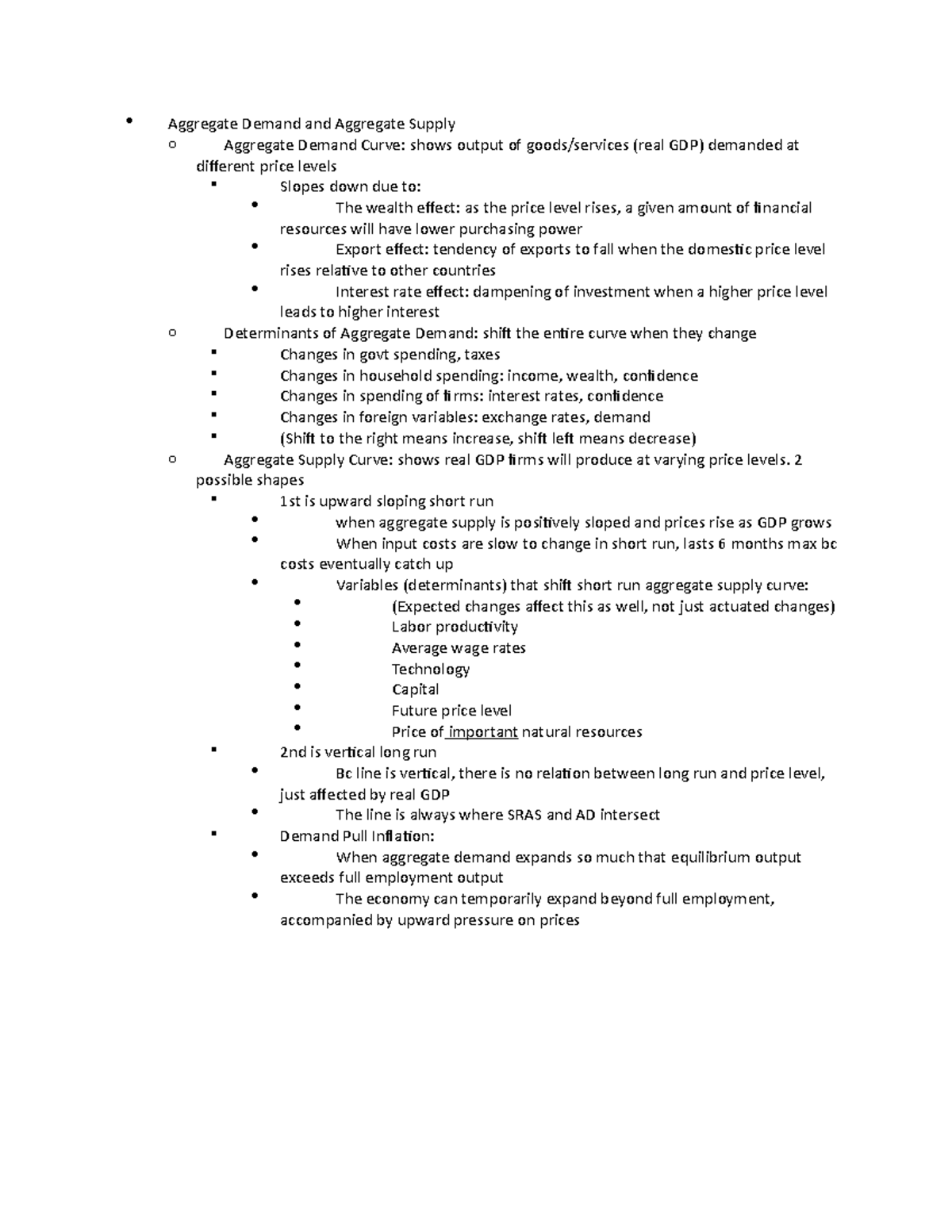 Chapter 13 (Aggregate Demand And Aggregate Supply) - Lecture Notes 5 ...