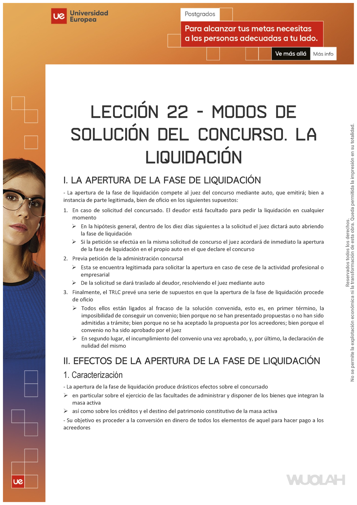 Tema 22 - Mercantil II - LECCI”N 22 - MODOS DE SOLUCI”N DEL CONCURSO ...