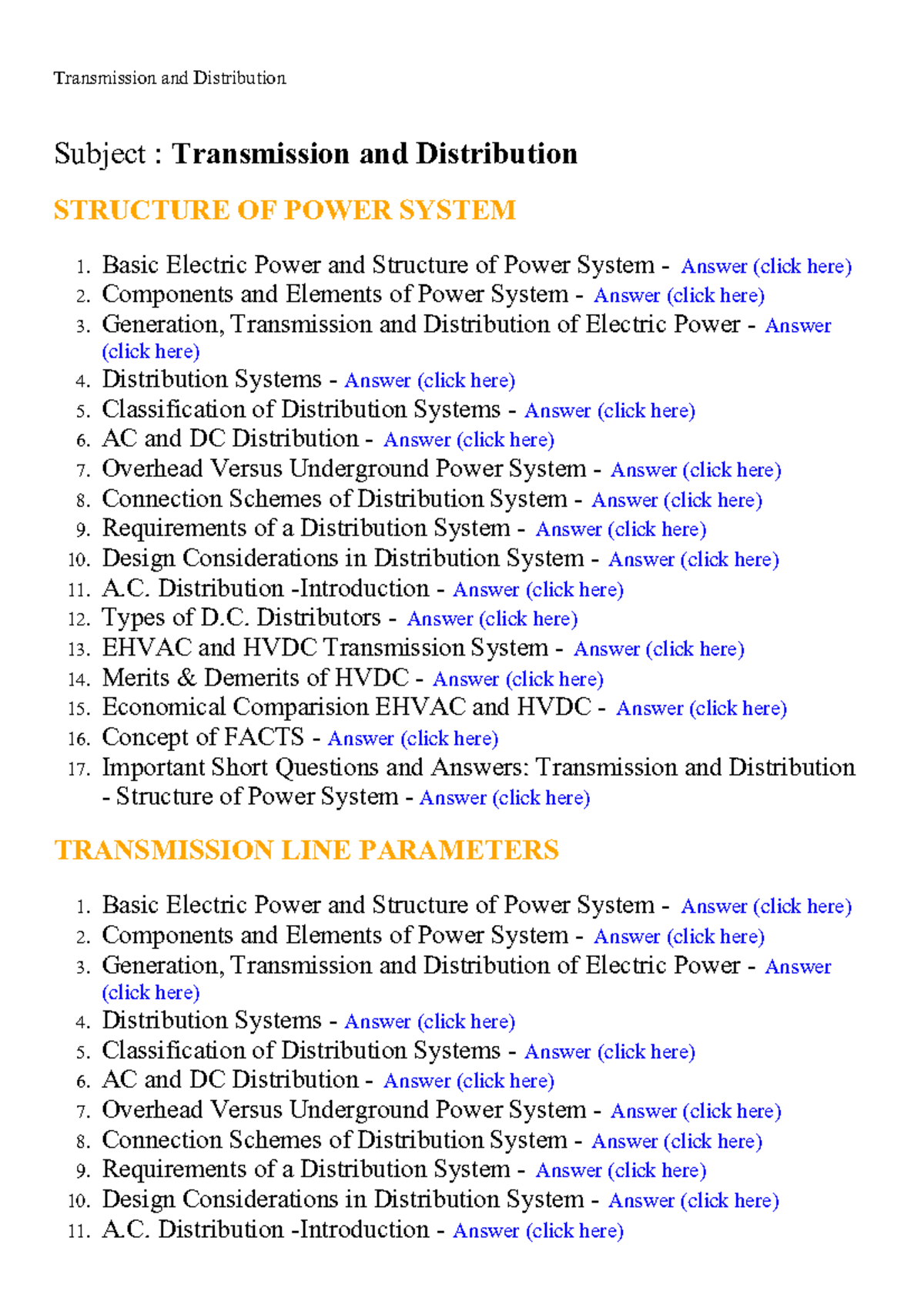 378009096 Transmission and Distribution Lecture Notes Study Material ...