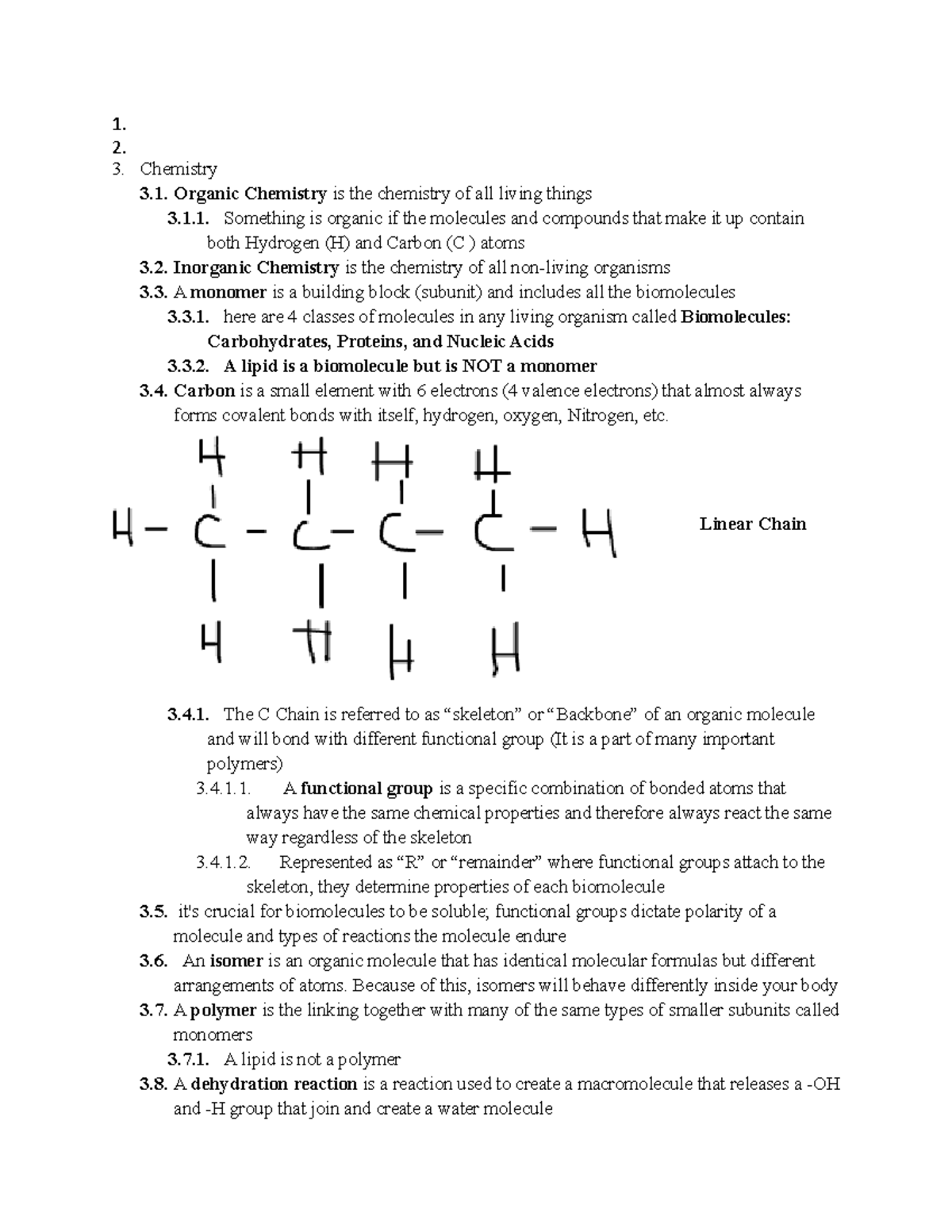 Chapter 3 - Dr. Stephanie Piper - 1. 2. Chemistry 3. Organic Chemistry ...