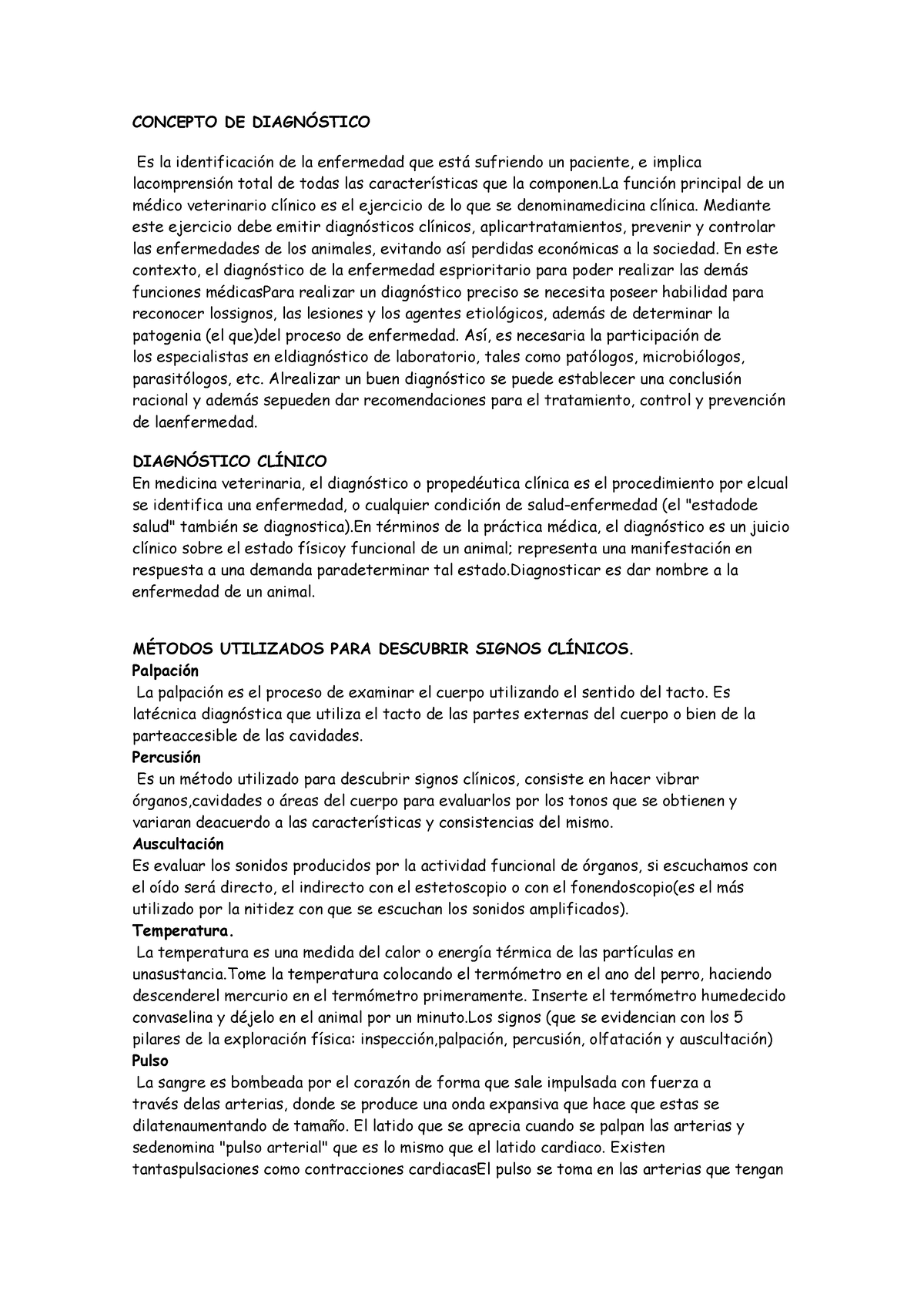 Concepto DE Diagnóstico - CONCEPTO DE DIAGNÓSTICO Es La Identificación ...