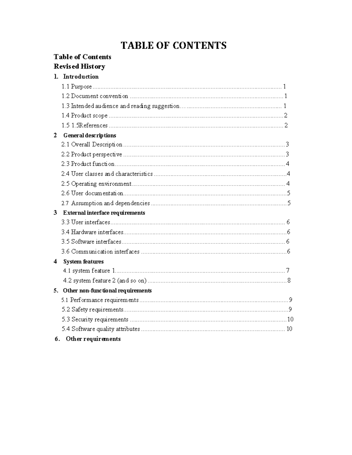 SRS pdf - mca - TABLE OF CONTENTS Table of Contents Revised History 1 ...