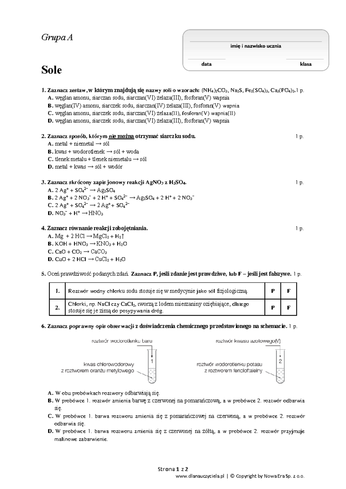 Nowa Era Sp.zo.o Sprawdzian Kompetencyjny Kl 2 www.studocu.com