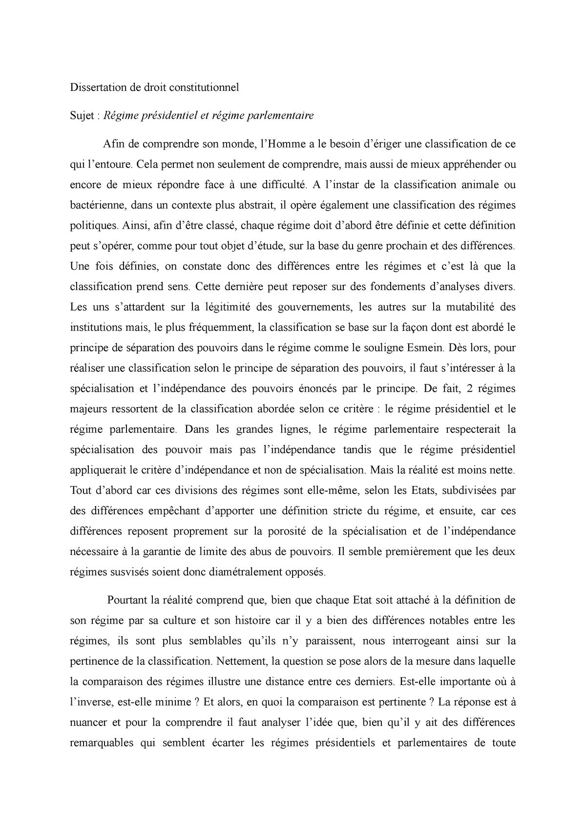 conclusion dissertation politique