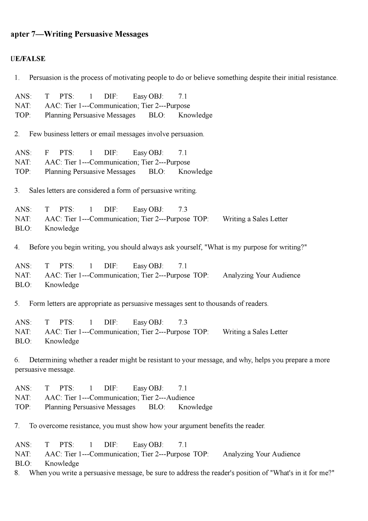 test-bank-ch-07-chapter-7-writing-persuasive-messages-true-false