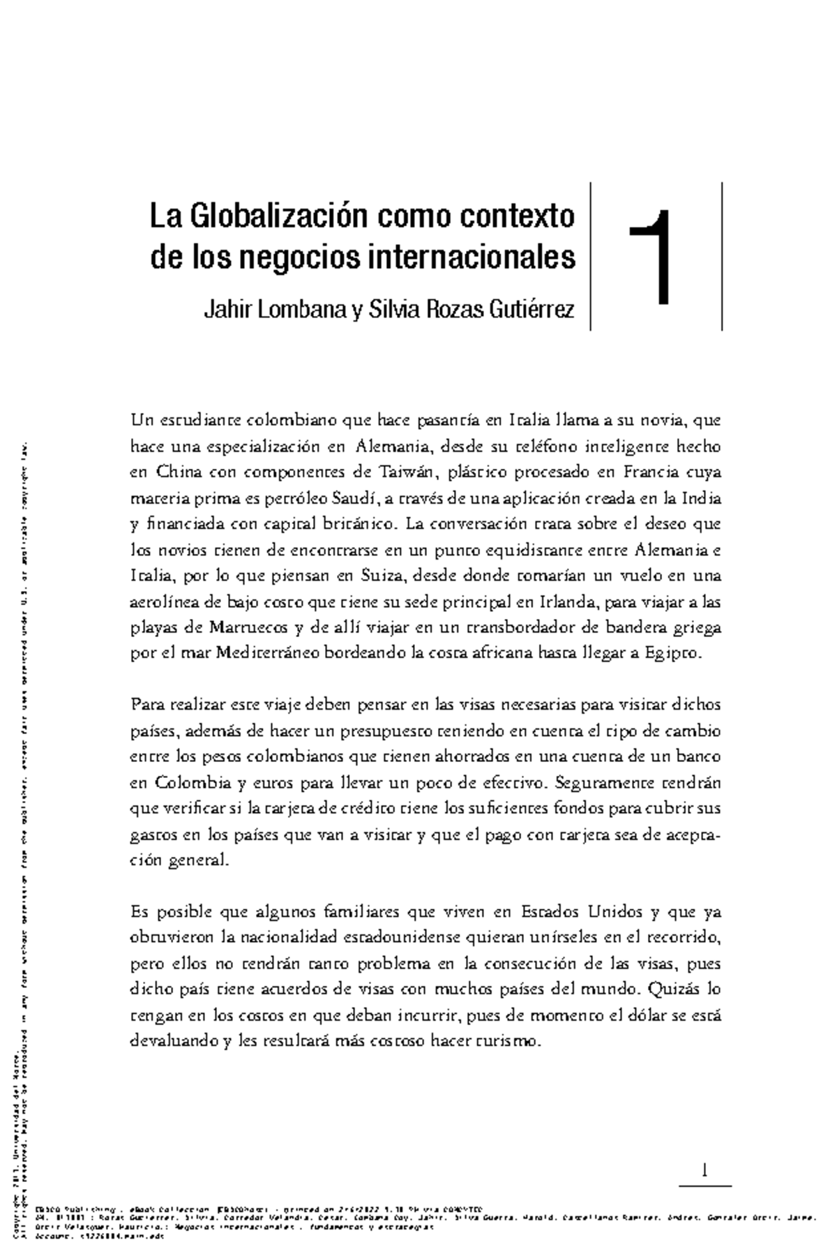 La Globalización y los Negocios Internacionales - 1 La Globalización ...
