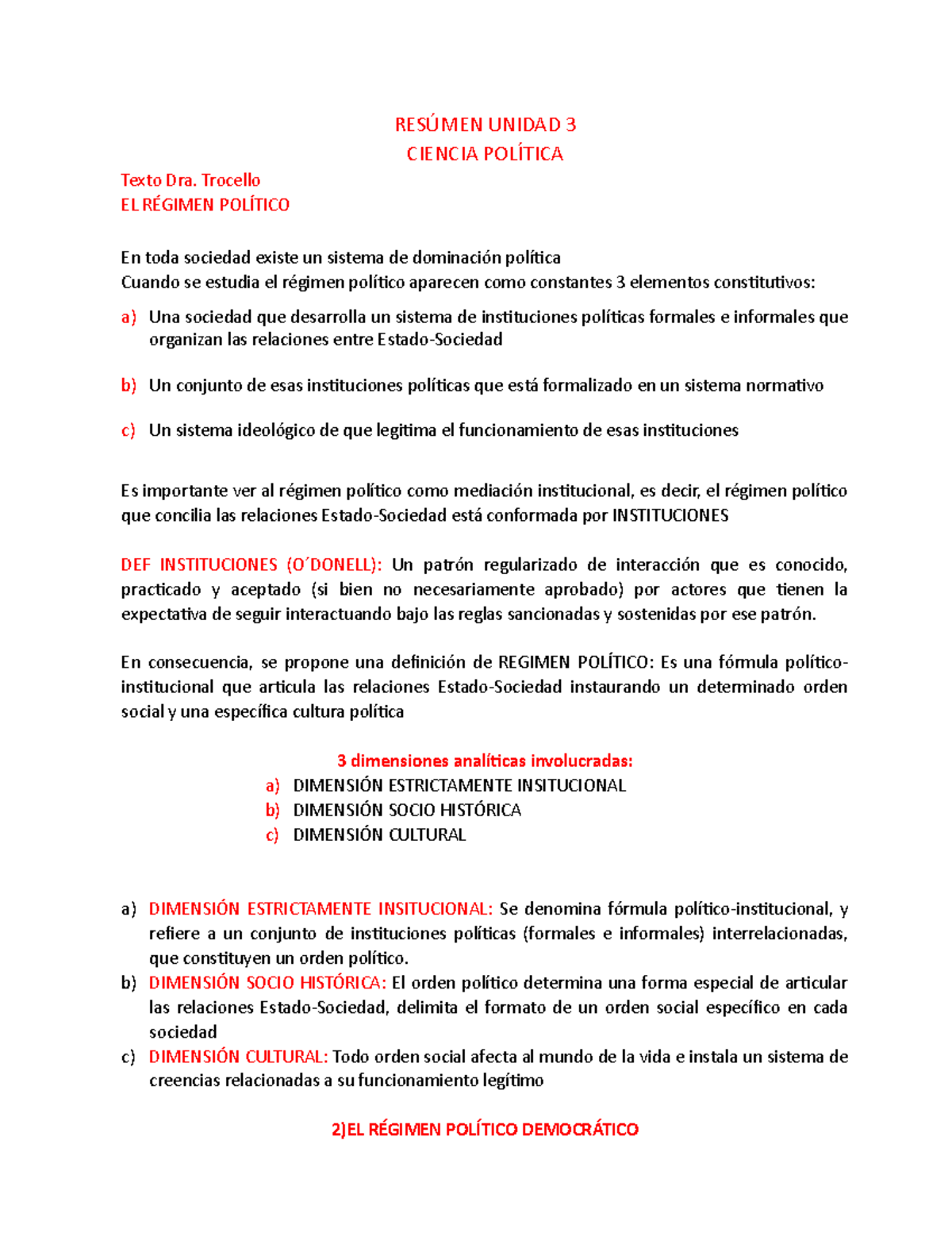 Resúmen Unidad 3 C. Política - RESÚMEN UNIDAD 3 CIENCIA POLÍTICA Texto ...