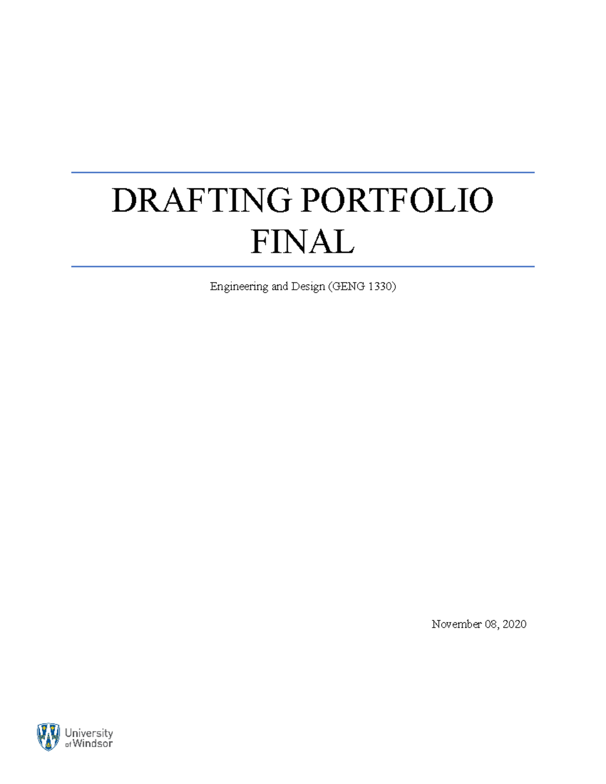 Drafting Portfolio Summary Guide DRAFTING PORTFOLIO FINAL