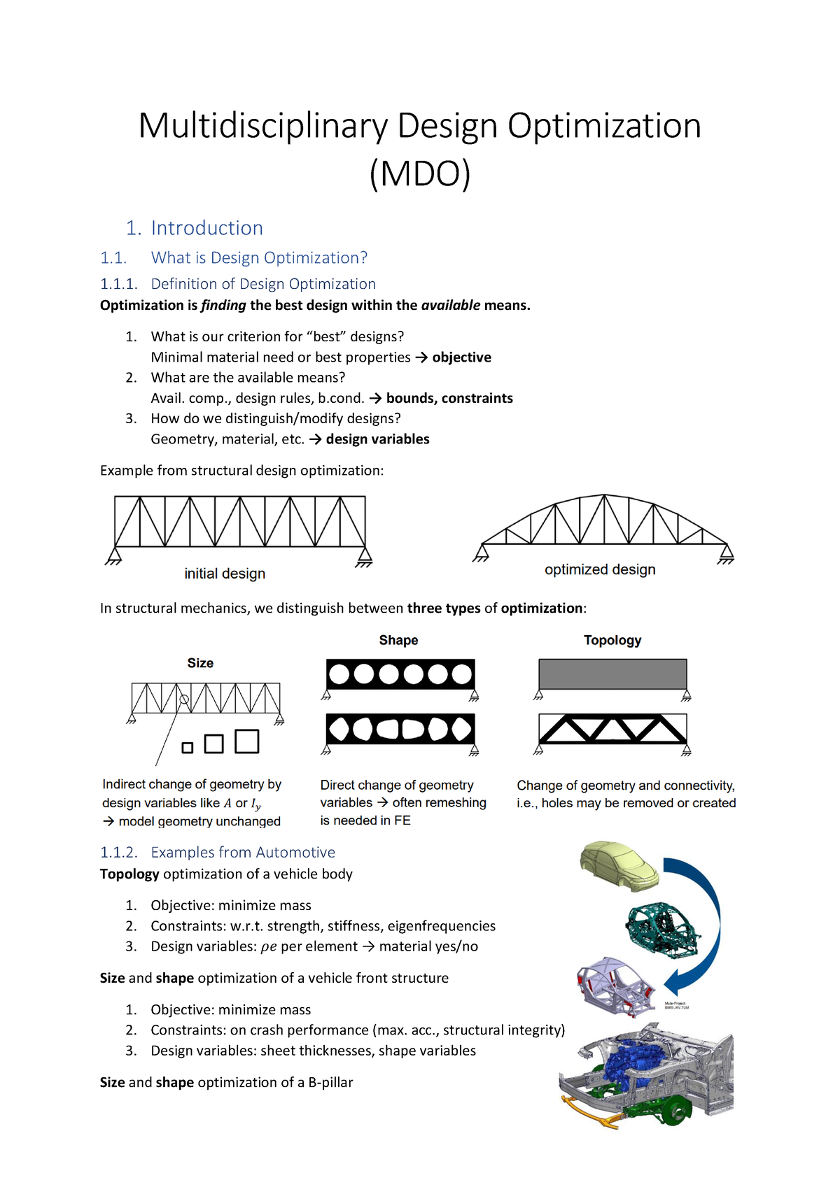 case study multidisciplinary design optimization