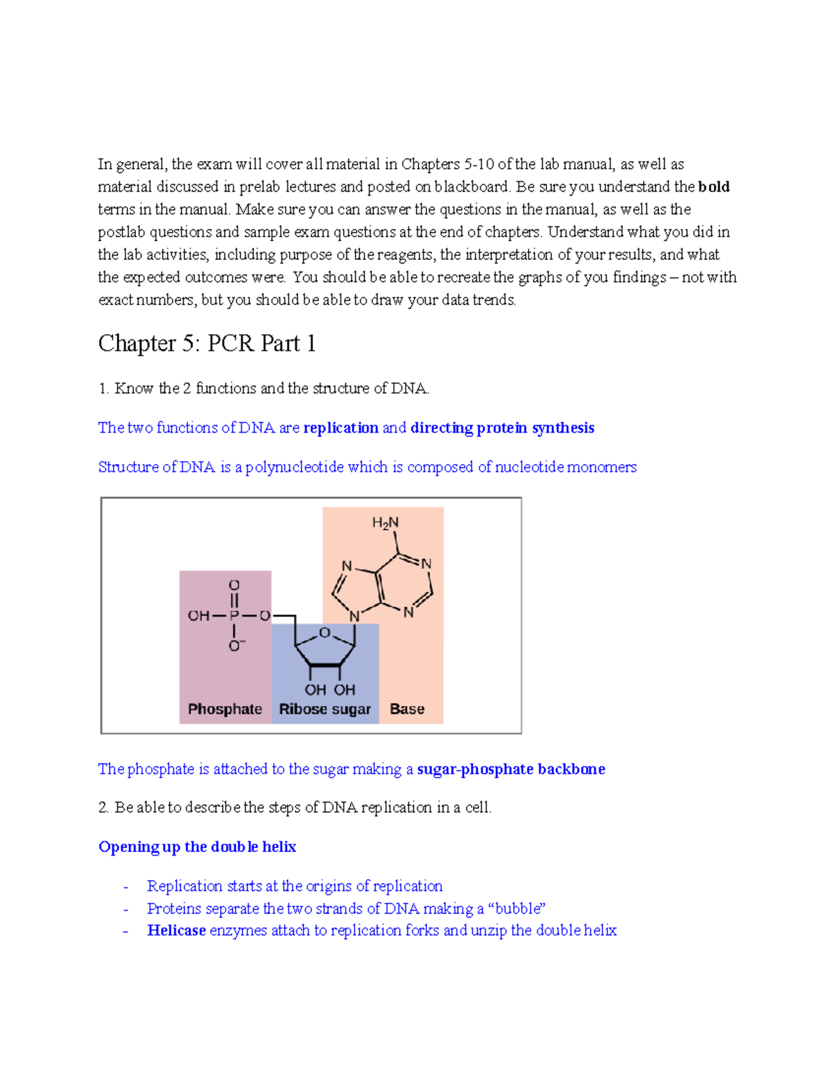 Bio 204 Lab Final Exam Study Guide - In General, The Exam Will Cover ...