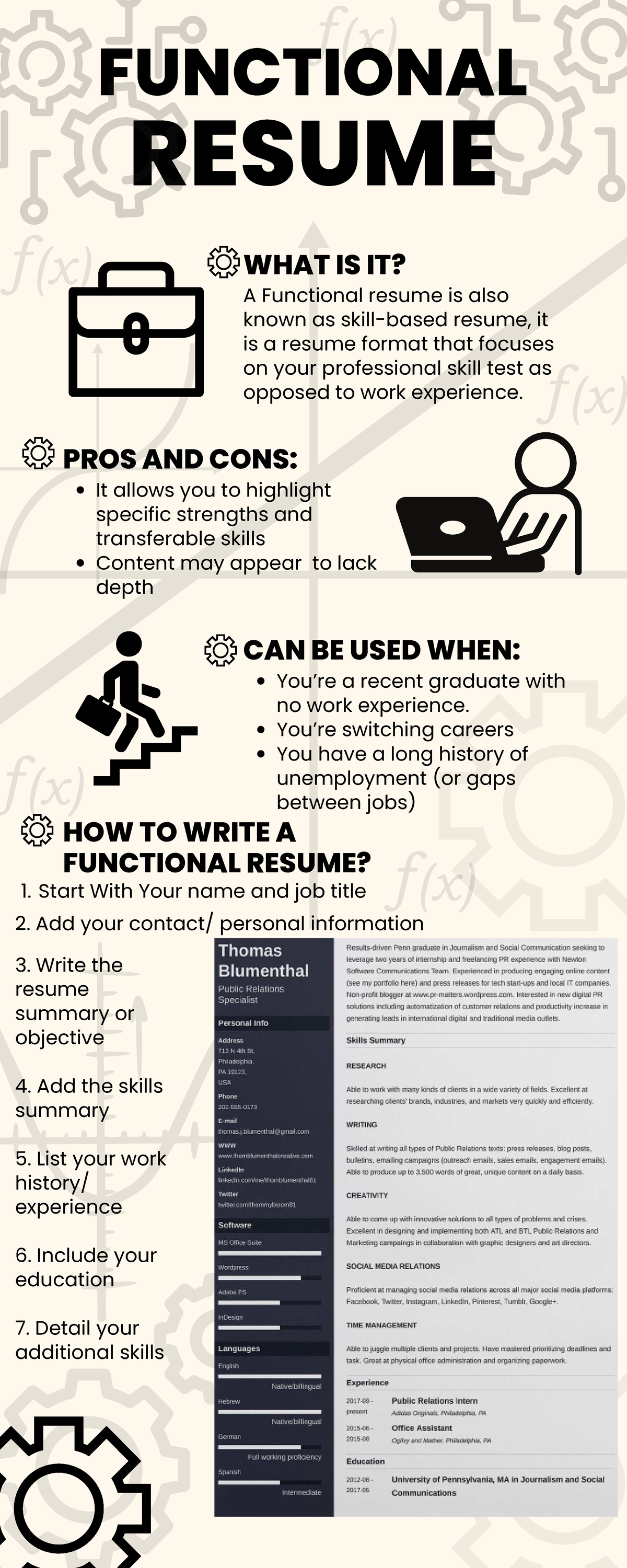 Functional-resume - tyweaj - FUNCTIONAL RESUME A Functional resume is ...