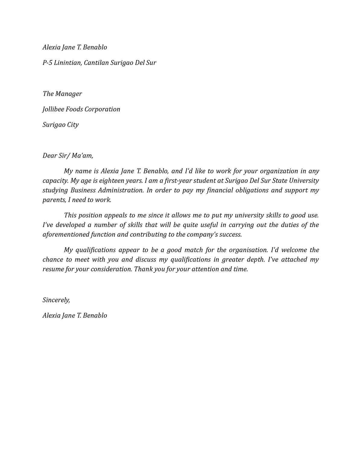 Application Letter - vyvyu76d - Alexia Jane T. Benablo P-5 Linintian ...