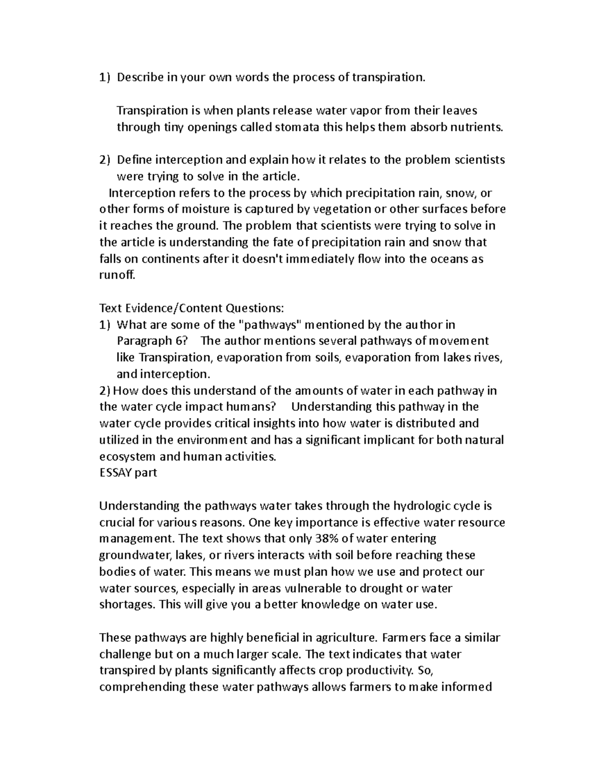 Marine SCI WORD: Essay - tyertyertyeryery - Describe in your own words ...