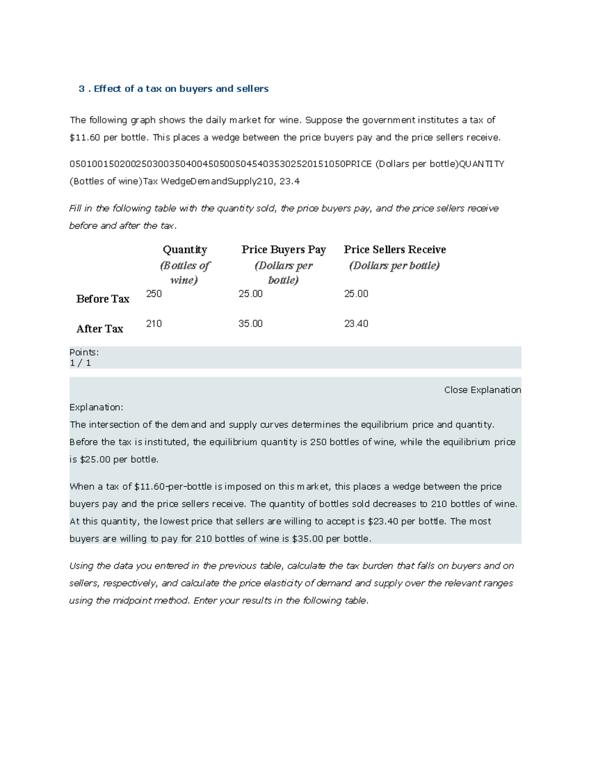 Economych 6 assignment 3. Effect of a tax on buyers and sellers The