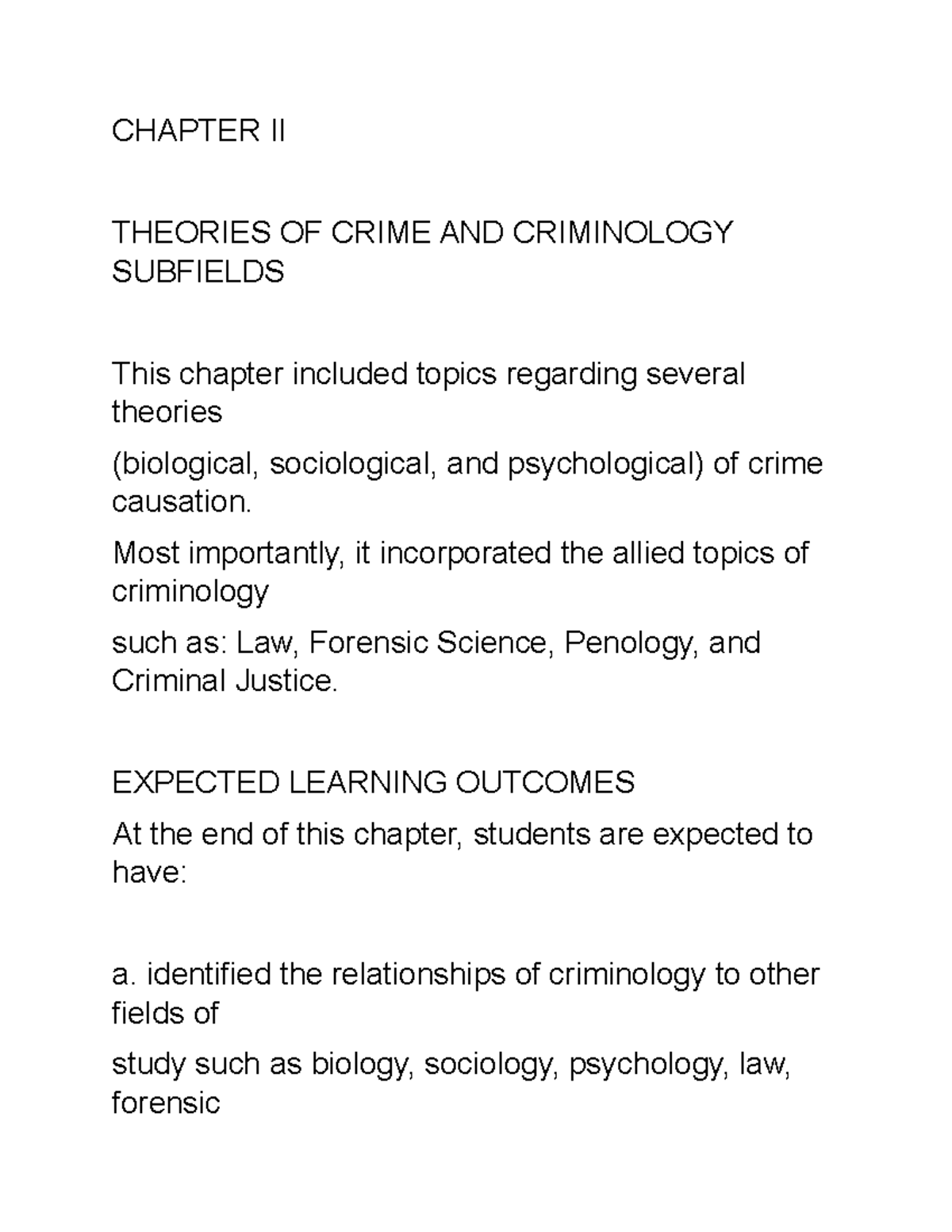 Chapter 2 sociology and other nonlegal fields, including psychology