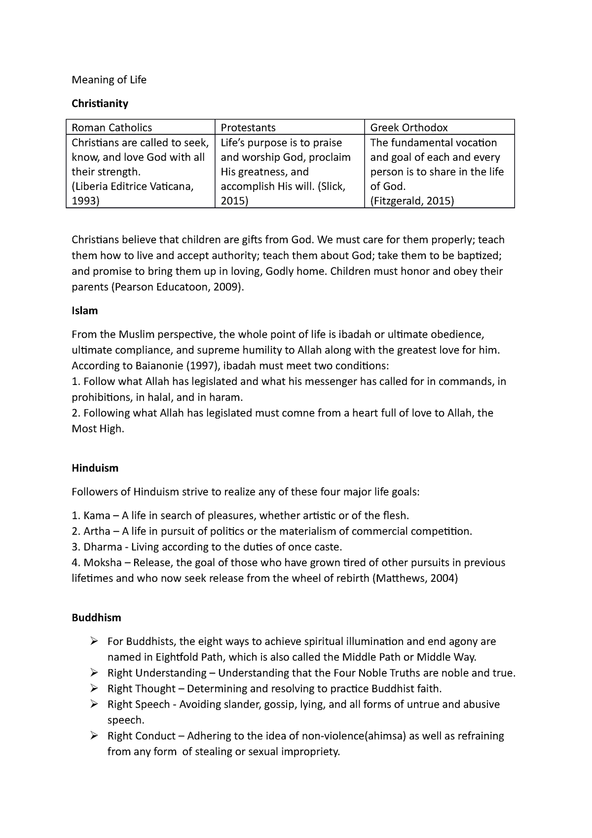 Meaning Of Life Readings Meaning Of Life Christianity Roman 