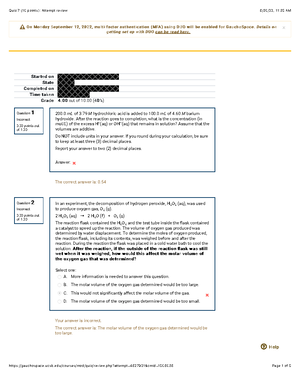 Chem 1AL Lab Final Review - CHEM 1AL LAB FINAL Saturday, December 3, 4: ...