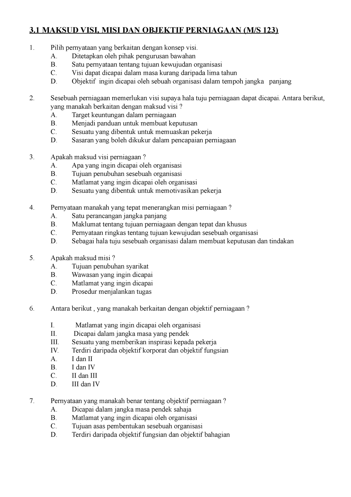 T4 B3 K1 10 - Good Luck - 3 MAKSUD VISI, MISI DAN OBJEKTIF PERNIAGAAN ...