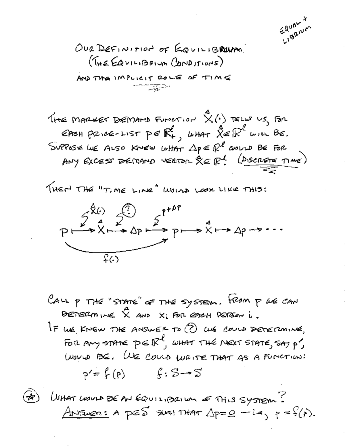 Lecture Notes, Lecture 26 - On The Defn Of Equilibrium - Ouahé¢ynurwr4 ...