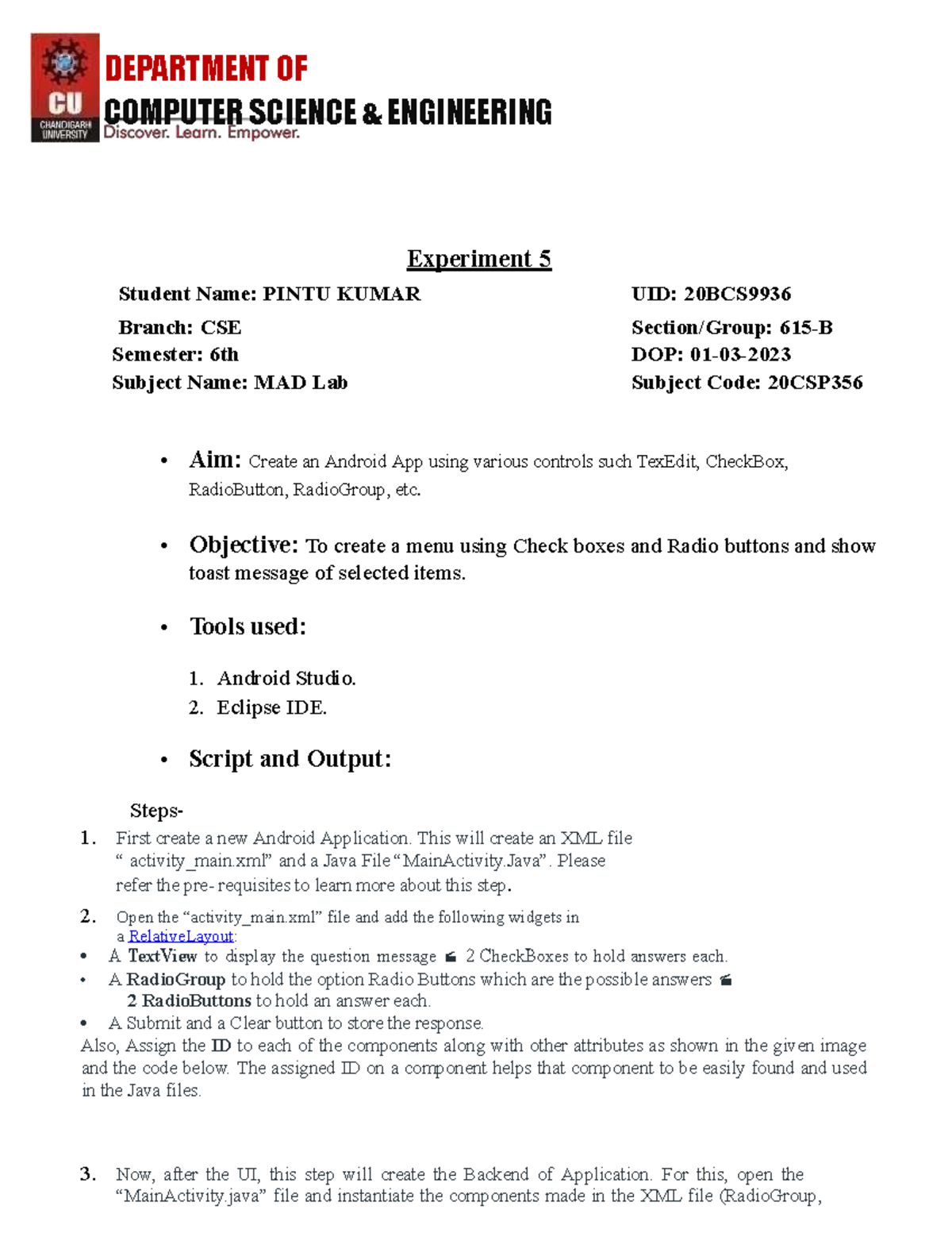 MAD 5 - It will help in better and practical understanding of the ...