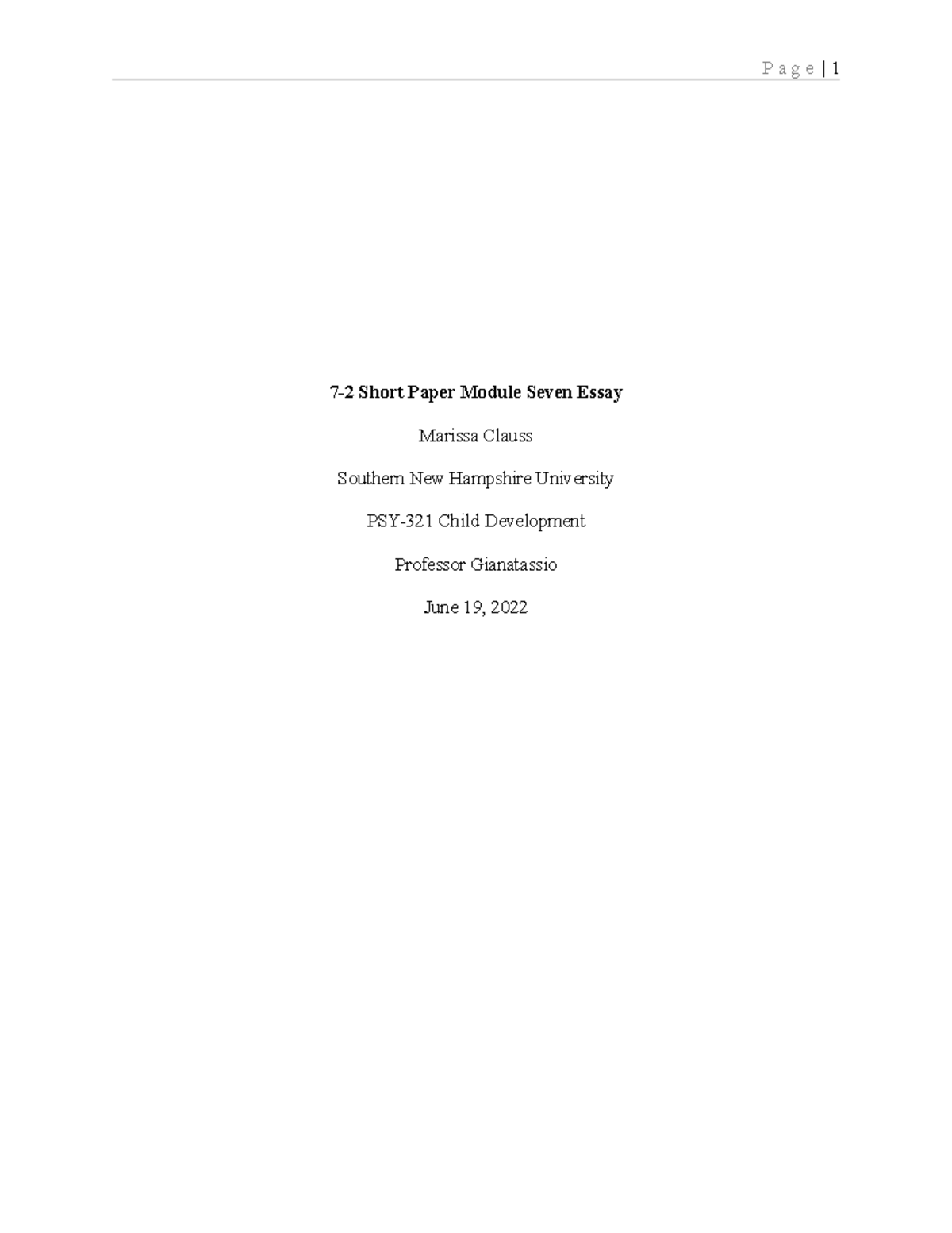 MC 7-2 Short Paper Module Seven Essay - Page Short Paper Module Seven ...