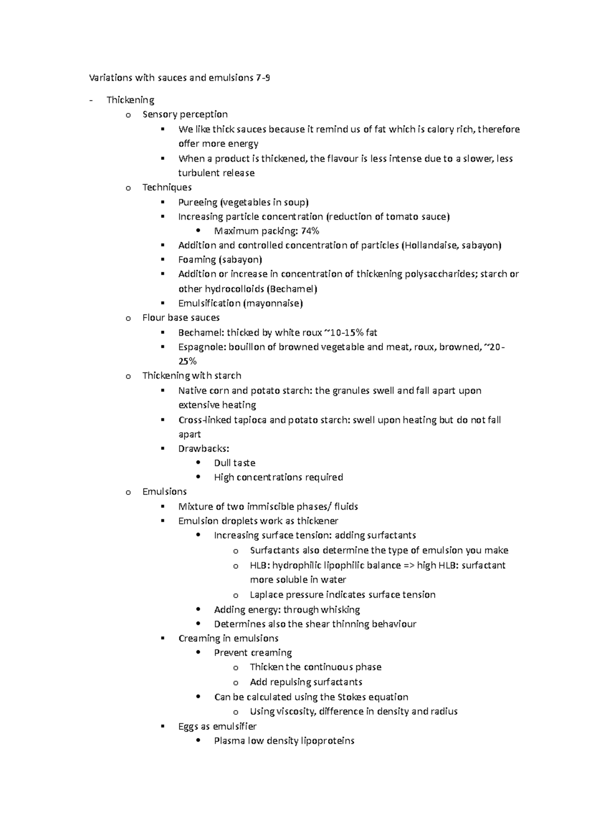 Molecular gastronomy notes - Variations with sauces and emulsions 7 ...