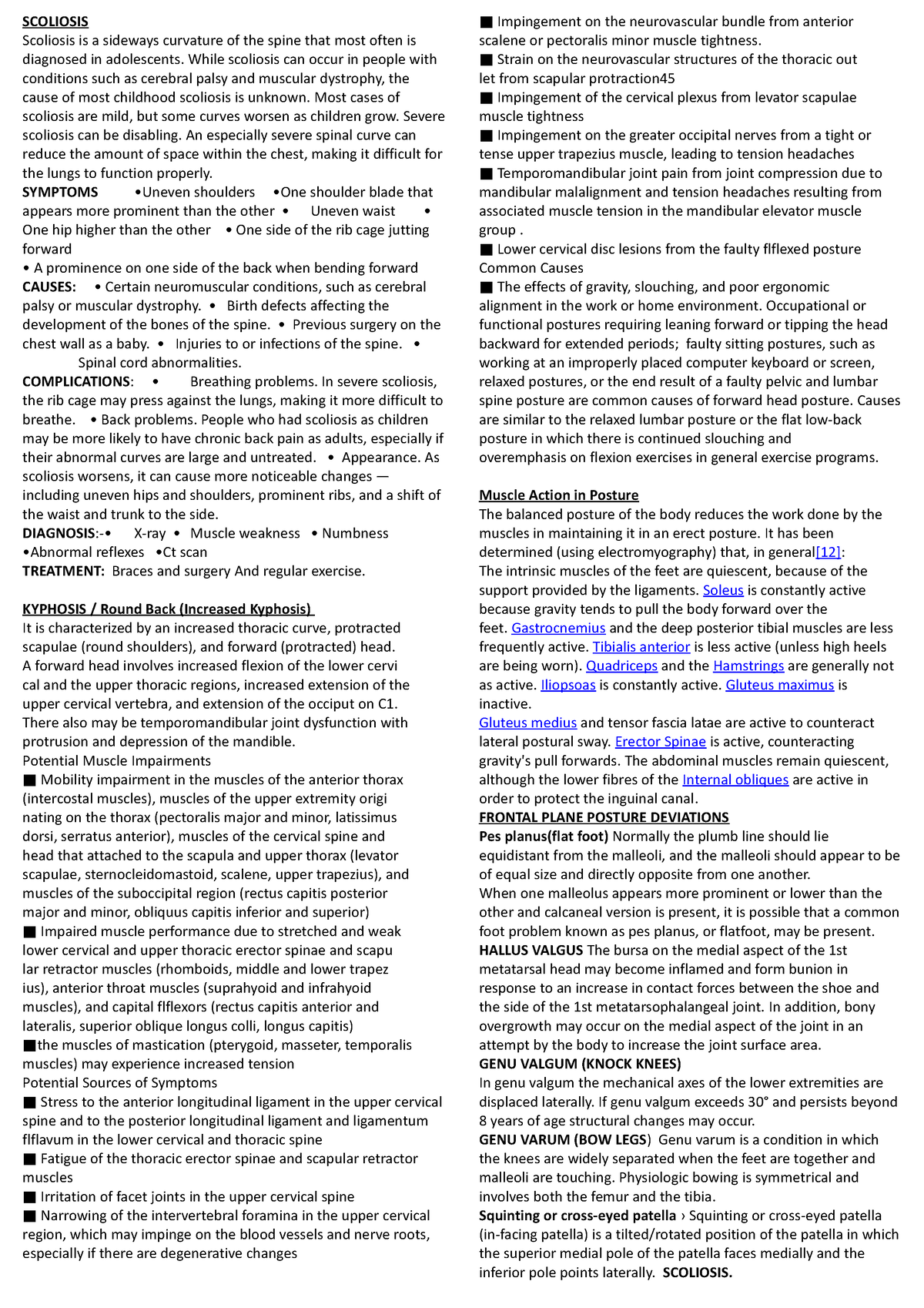 Short and pnf - physiotherapy 4th-year course material - SCOLIOSIS ...