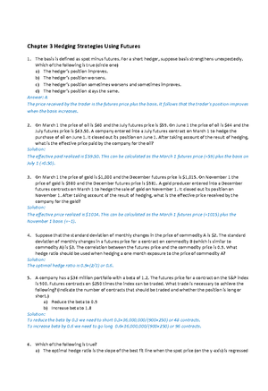 Week 6 Quiz And Tutorial Exercises & Solutions - Chapter 7 Swaps 1 ...