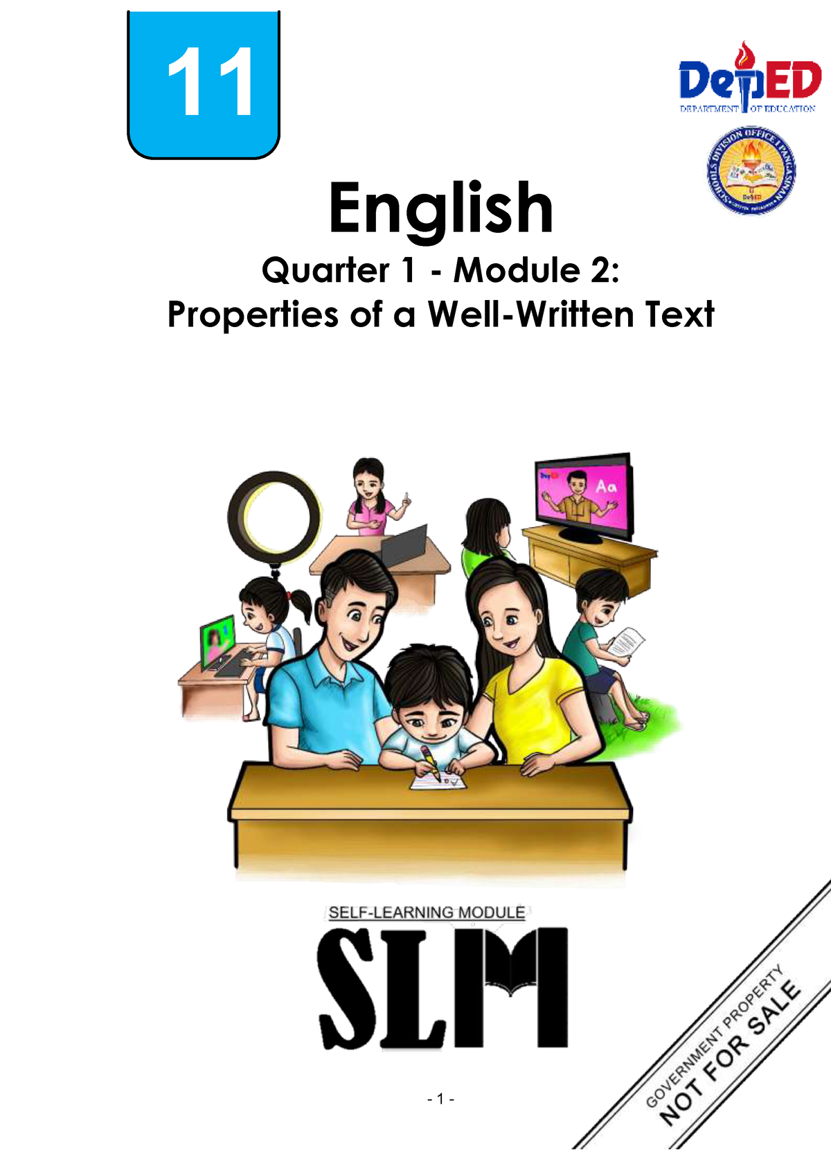 Rw Q1 Melc 3 4 Reading And Writing Modules For Grade 11 1 English Quarter 1 Module 2 2571