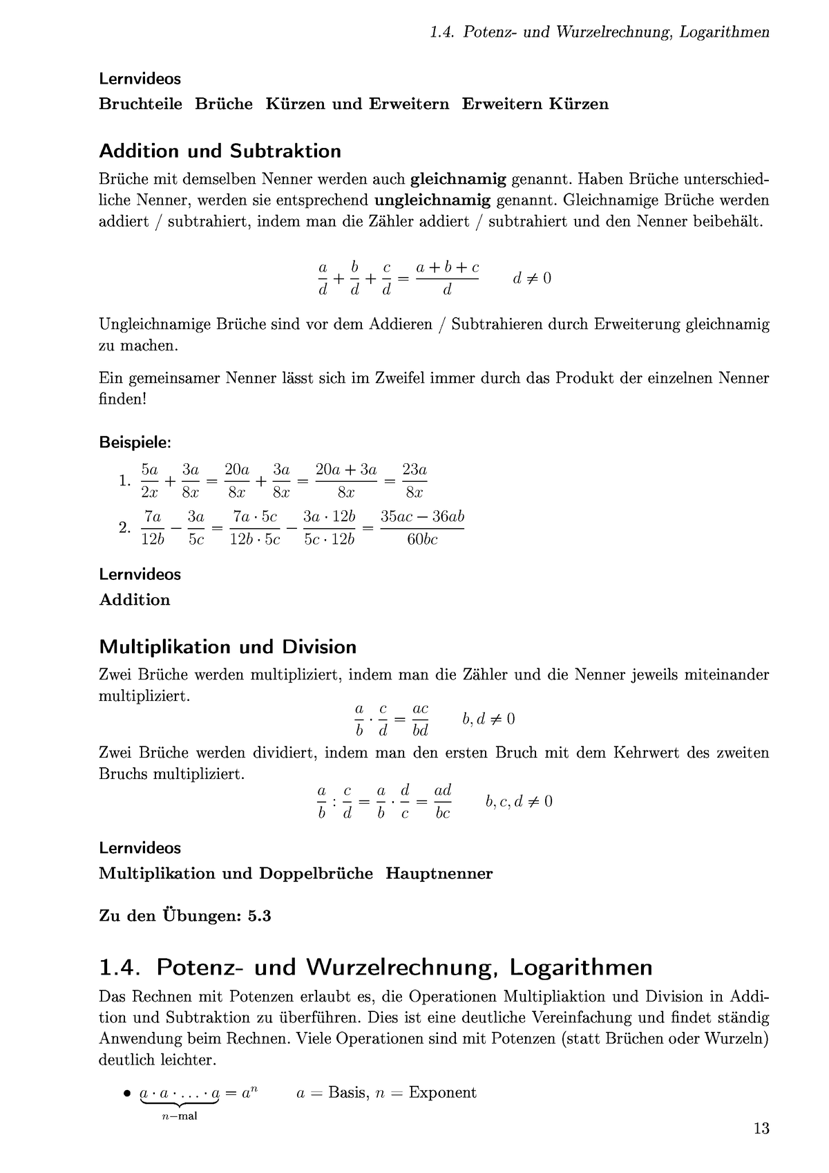 Mathematik-3 - Vorkurs Mathematik - P♦t ♥③ ♥ R③ R ♥ ♥ ♦ R T ♠ ♥ R♥ ♦s ...