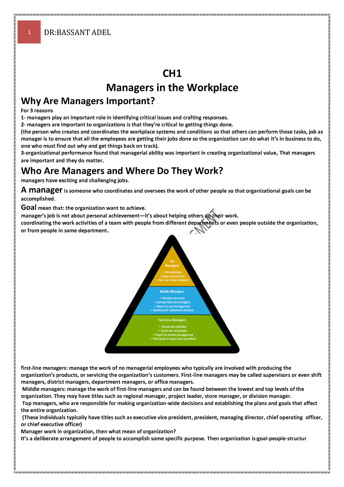 Ch 1 Management Test Bank For Management 13th Edition By Stephen P ...