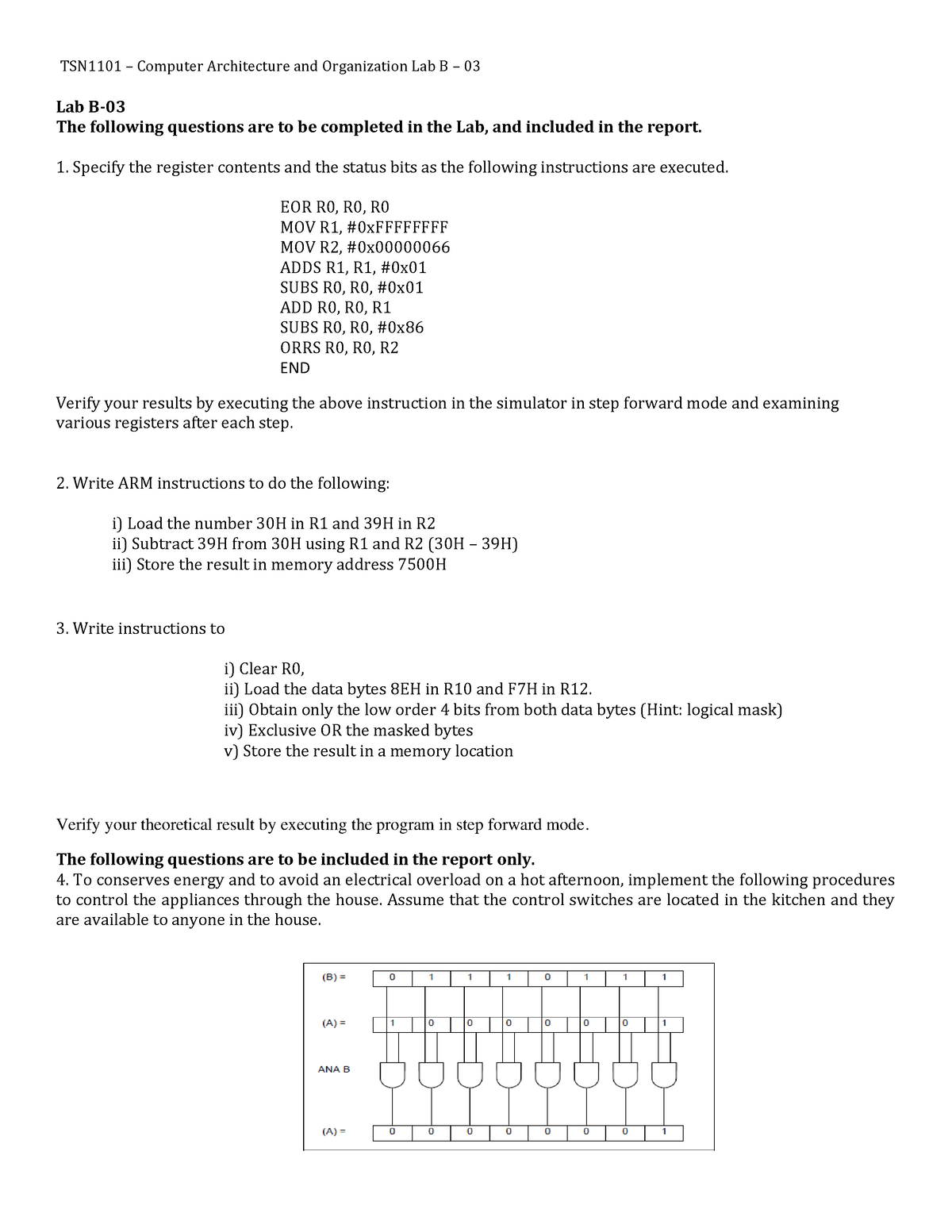 Lab B-03 Programming 2022 - TSN1101 – Computer Architecture And ...