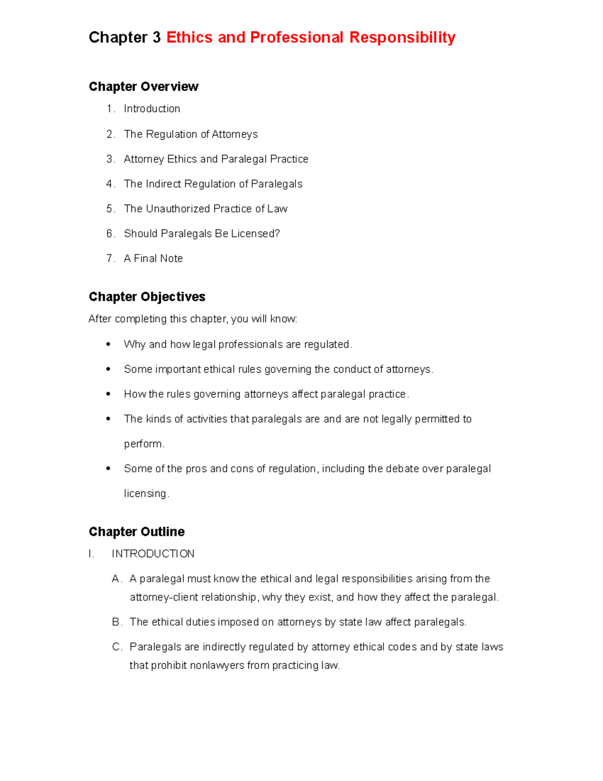 Ch03 Ethics and Professional Responsibility - Chapter 3 Ethics and ...