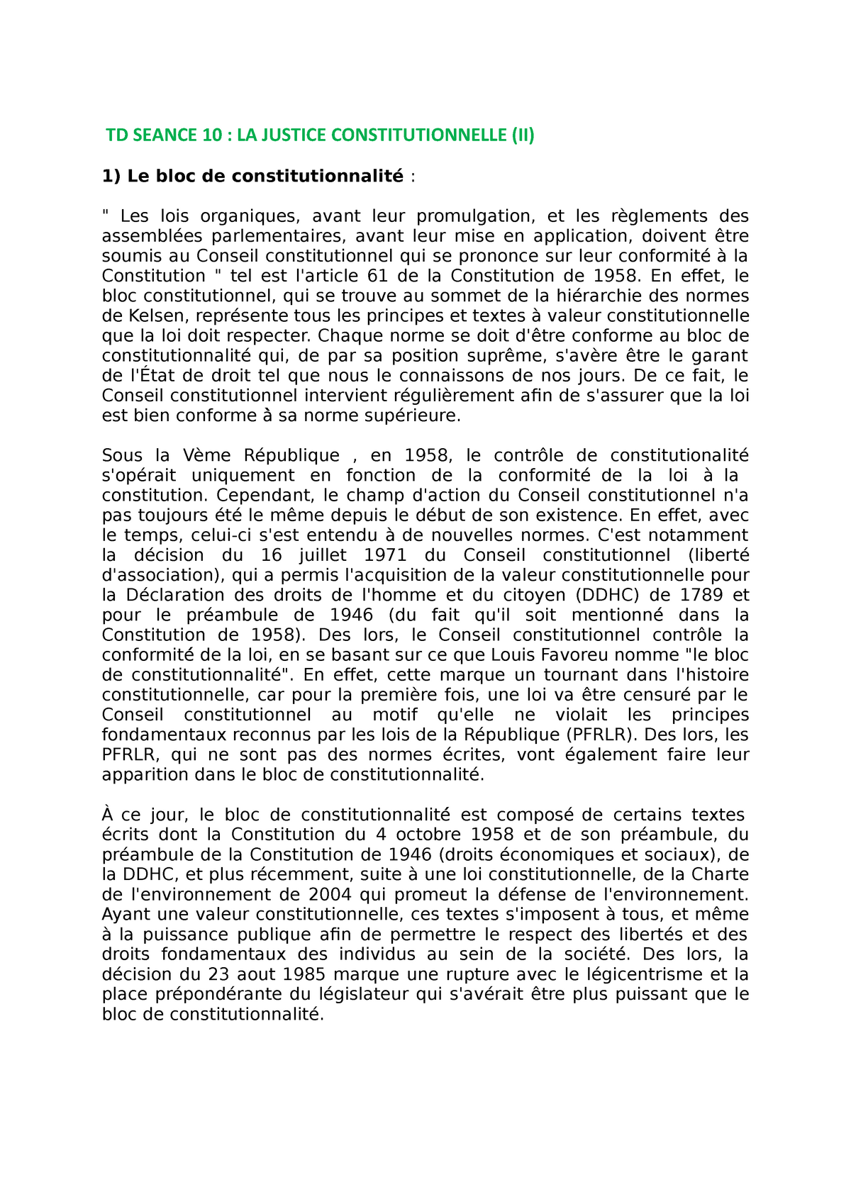 dissertation la justice constitutionnelle