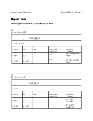 experiment 6 report sheet