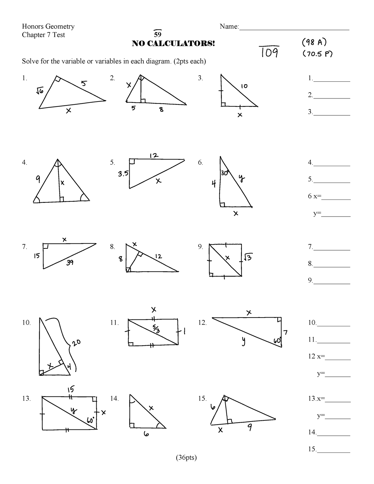 chapter-7practice-test-h-honors-geometry-name