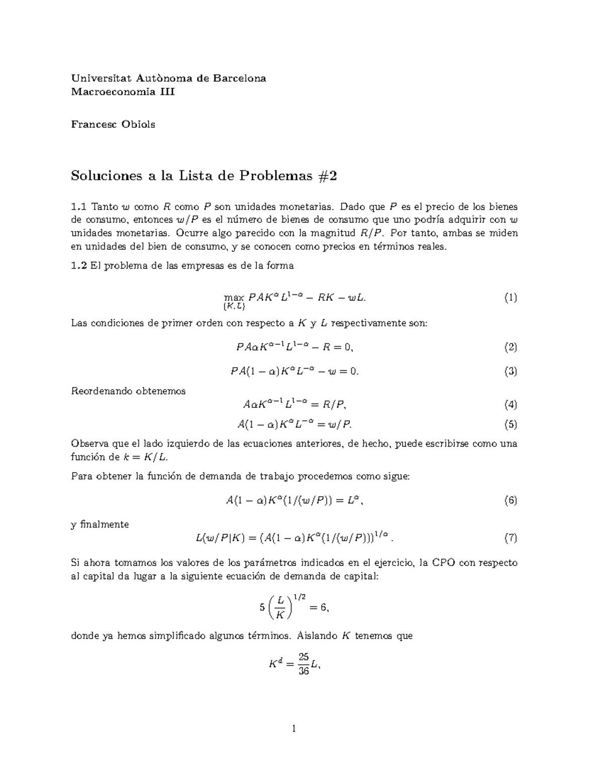 Soluciones Lista De Problemas 2 - Universitat Aut`onoma De Barcelona ...