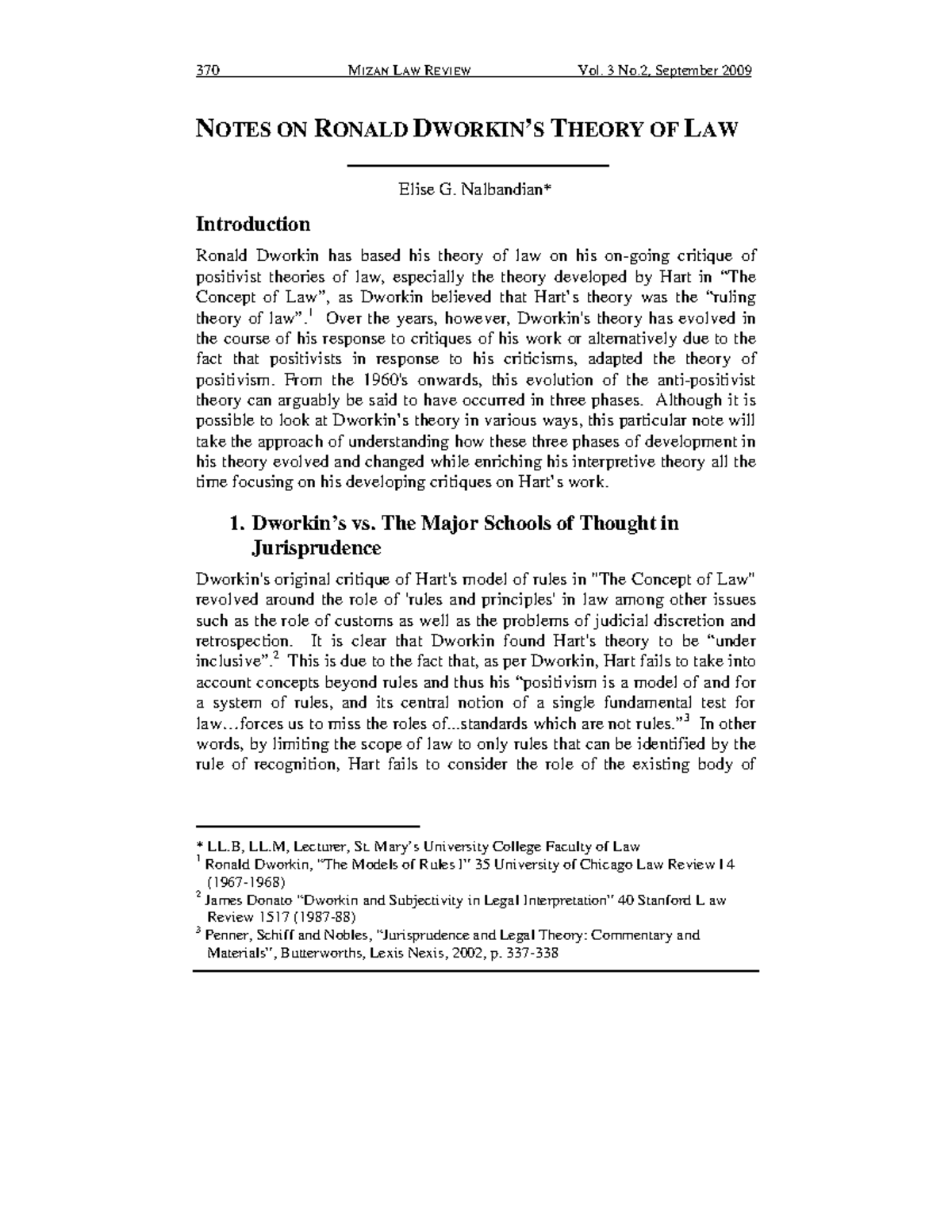 Notes on ronald dworkin's theory of law Jurisprudence I UiTM Studocu