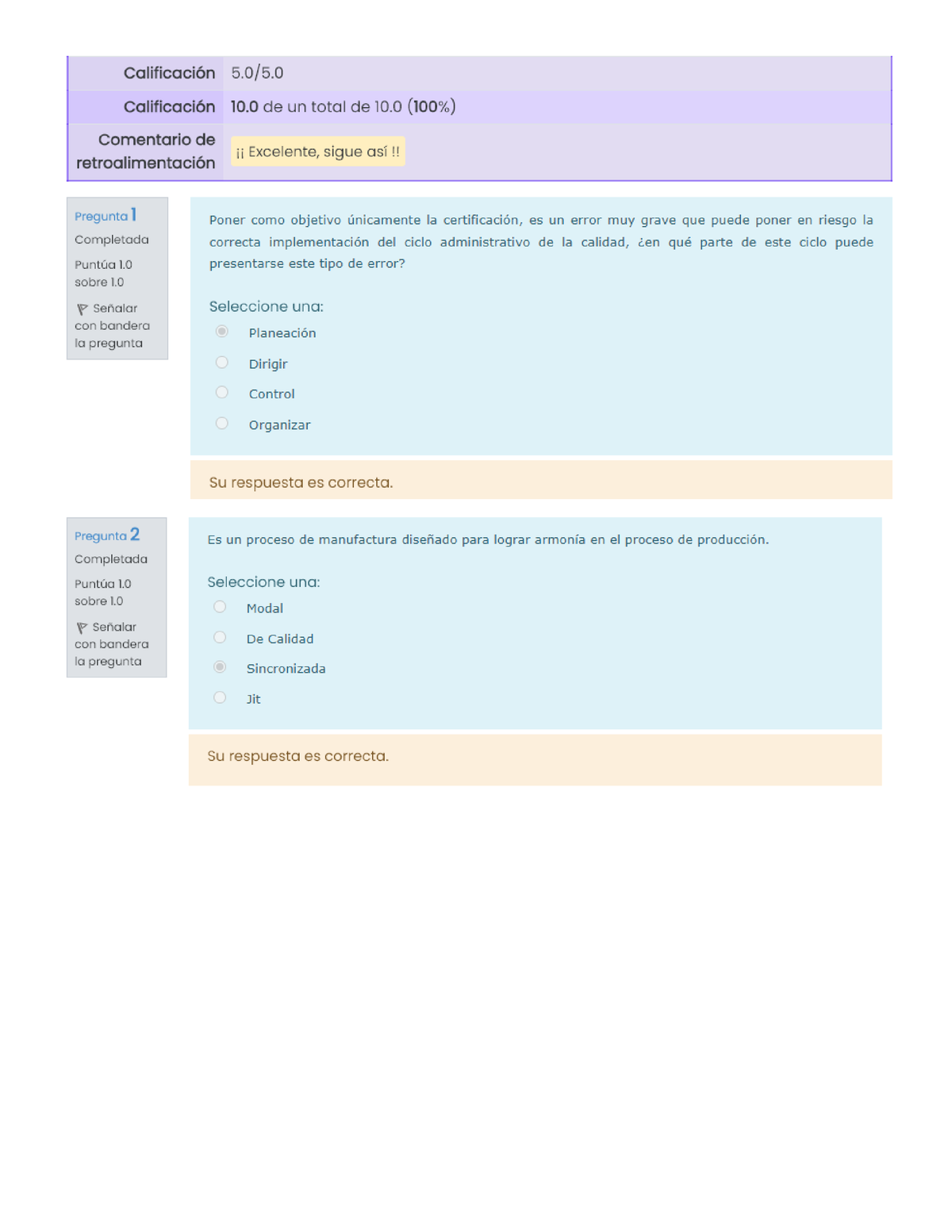 Examen Semana 4 - Administración De Procesos - Studocu