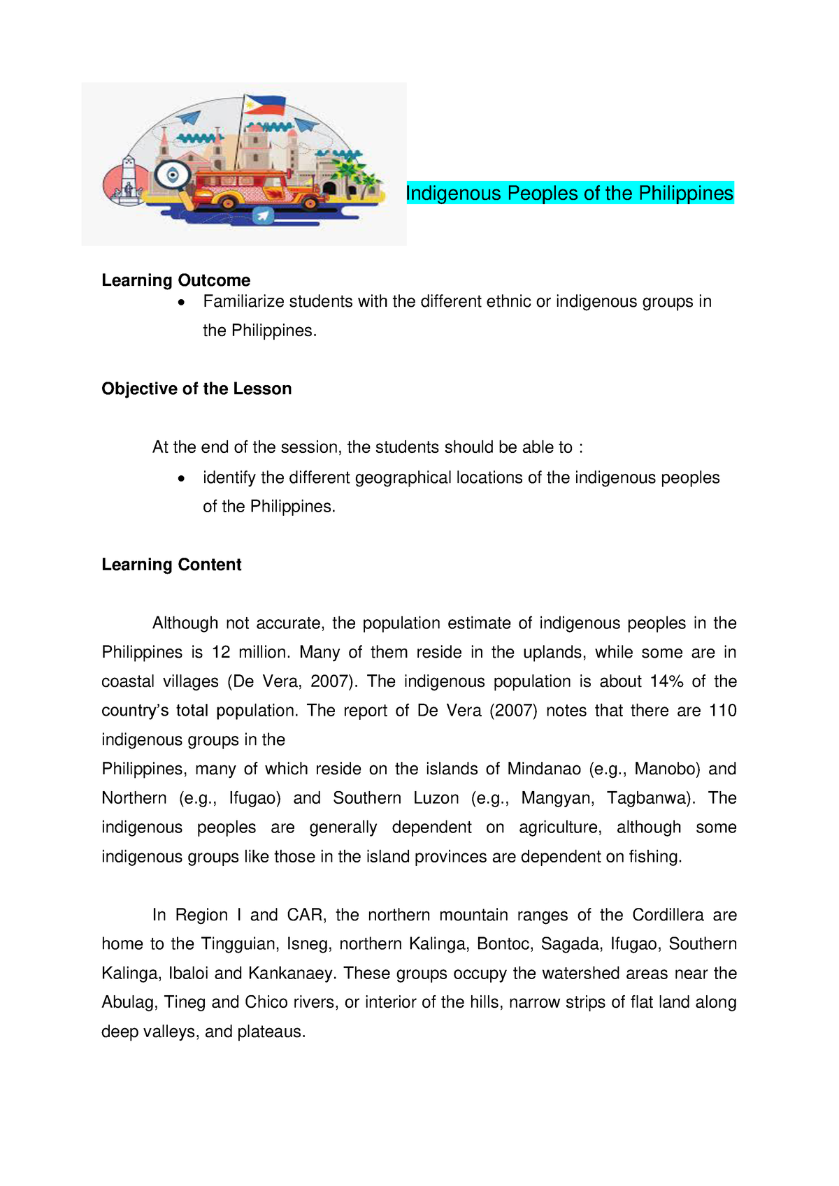 research paper about indigenous peoples in the philippines