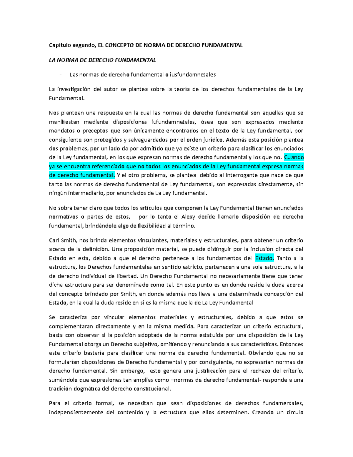 Capitulo 2 Y 3 De "LA TEORÍA DE LOS DERECHOS FUNDAMENTALES" - Capitulo ...