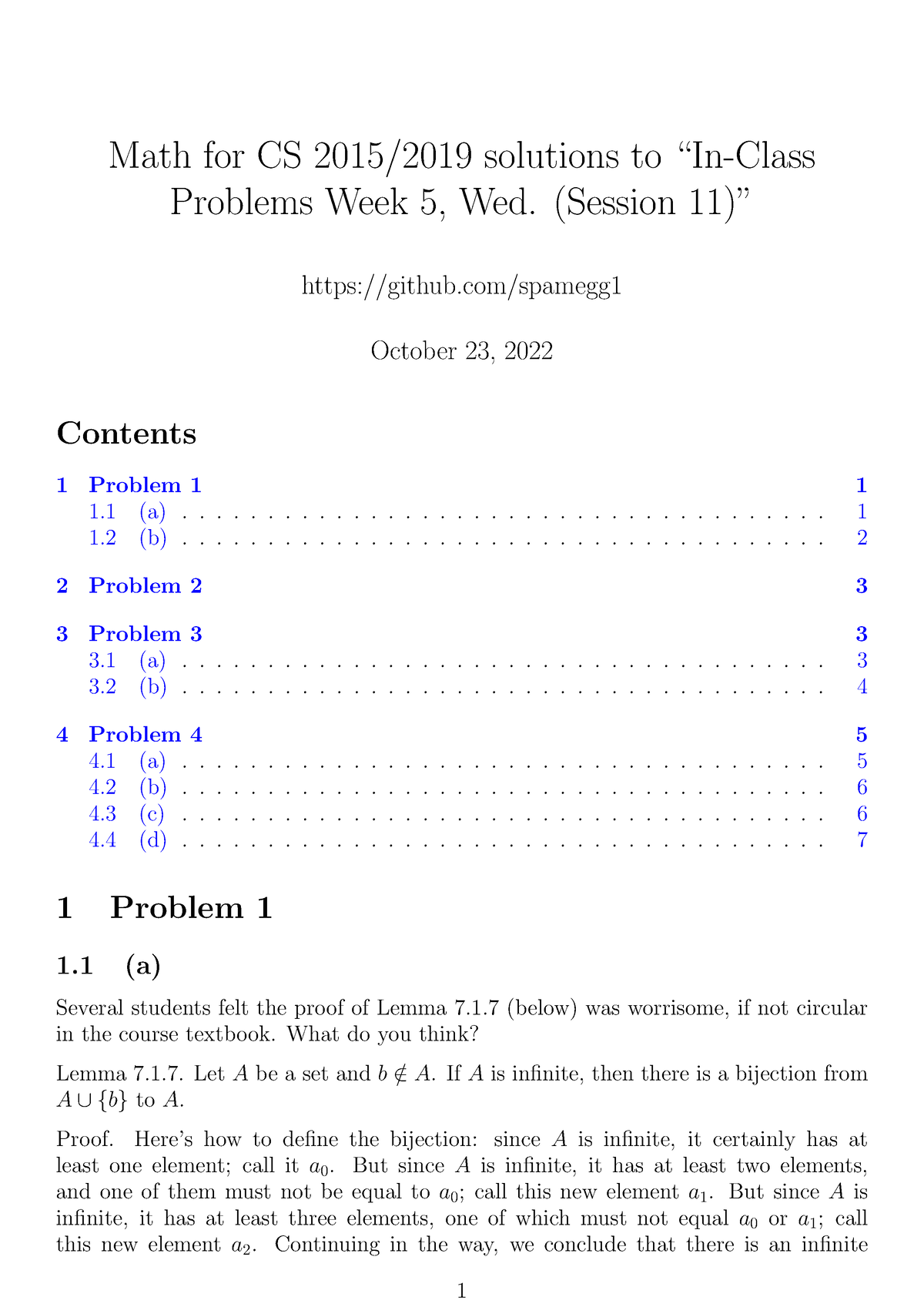 MIT6 042JS15 Cp11 Solutions - Math For CS 2015/2019 Solutions To “In ...