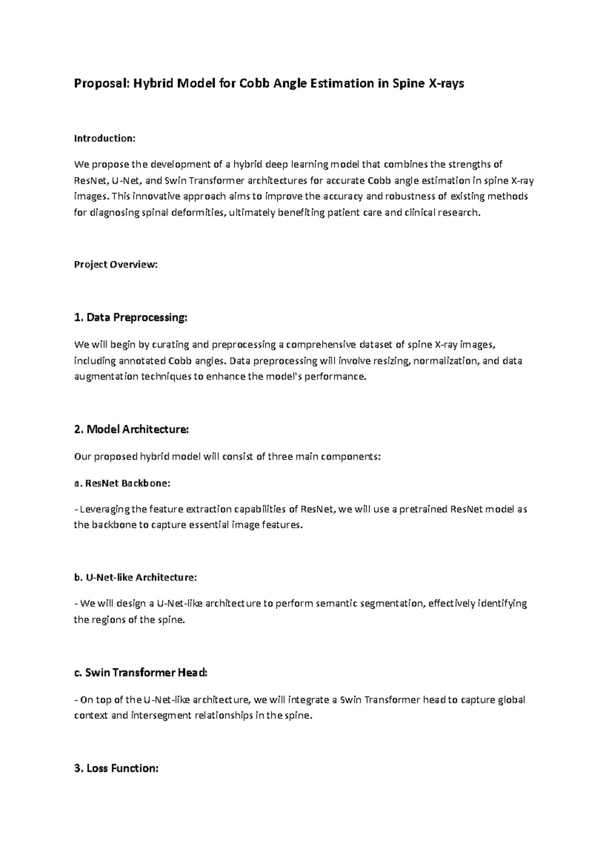 Proposal - This innovative approach aims to improve the accuracy and ...