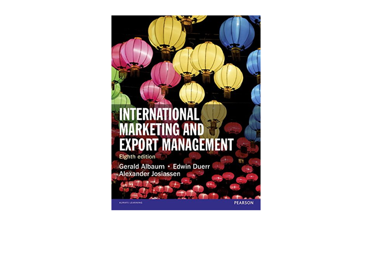 Download International Marketing and Export Management unlimited - Studocu