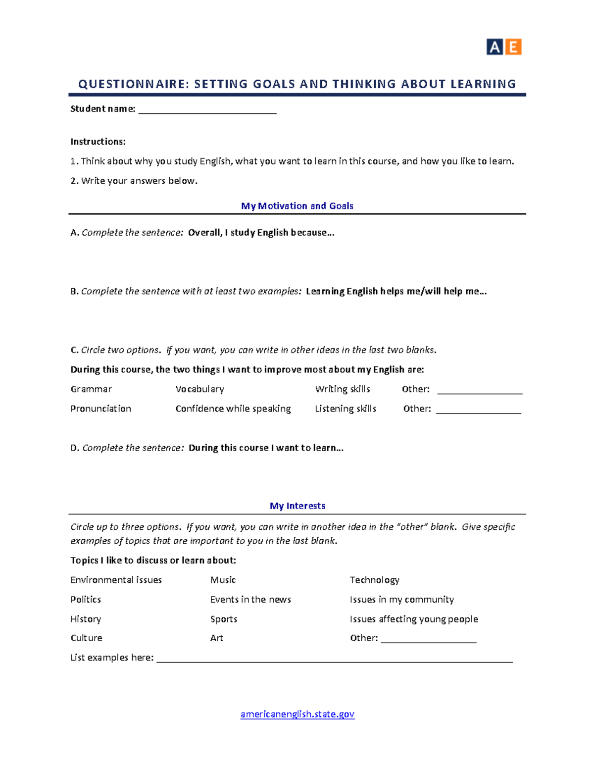 FSME Module 2 Sample Needs Analysis 1 - americanenglish.state ...