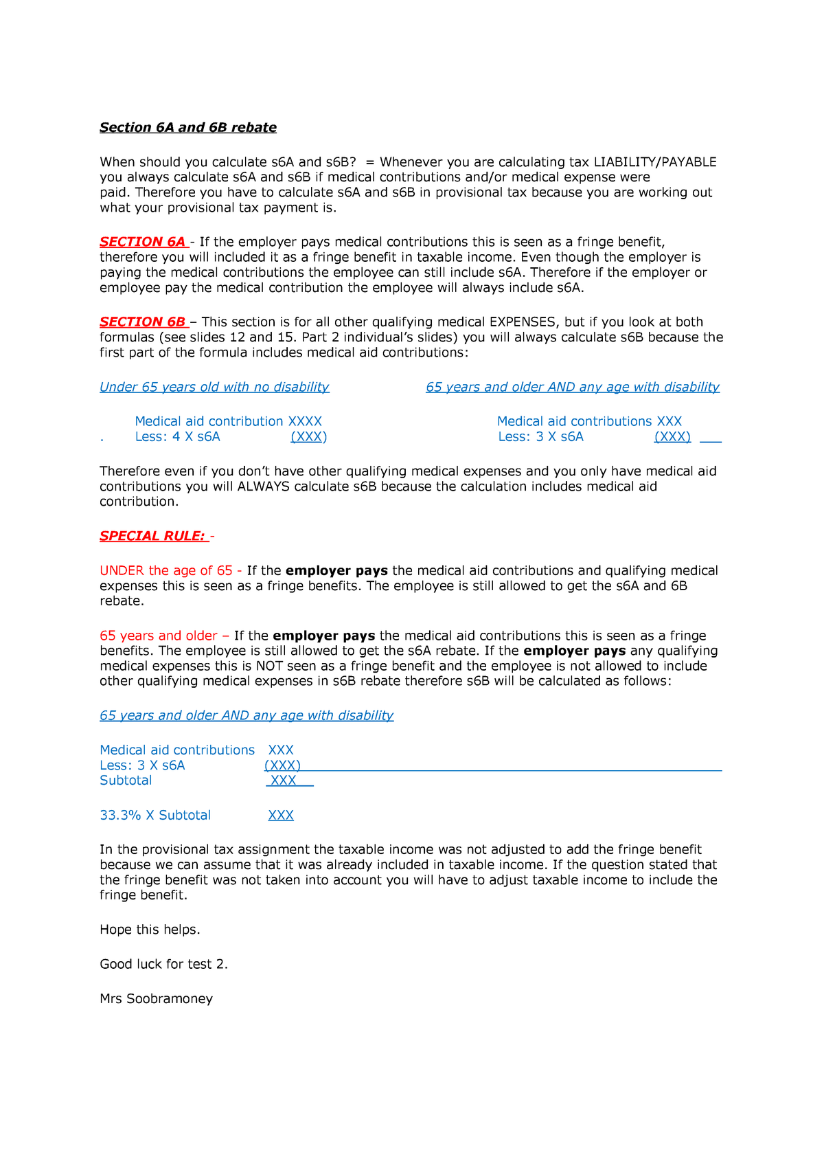 Section 6A And 6B Rebate TAX2AB0 Section 6A And 6B Rebate When Should 