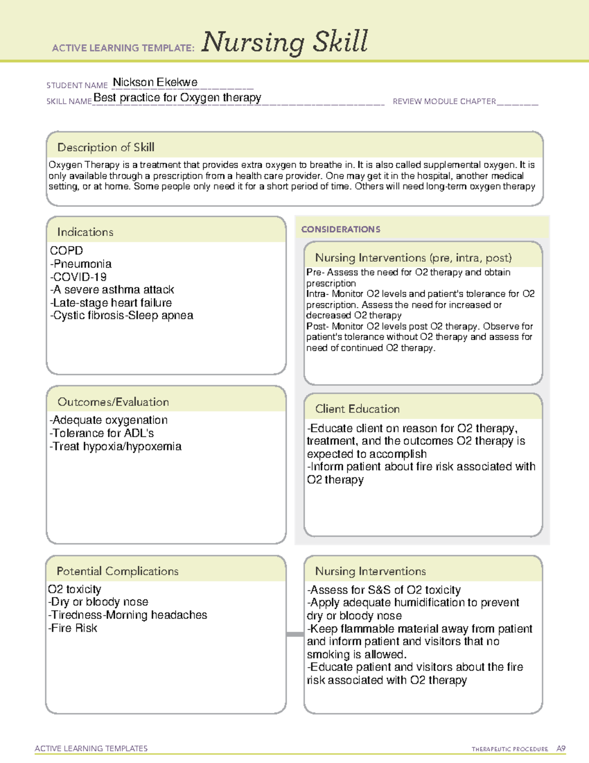 Active Learning Template Nursing Skill form - ACTIVE LEARNING TEMPLATES ...