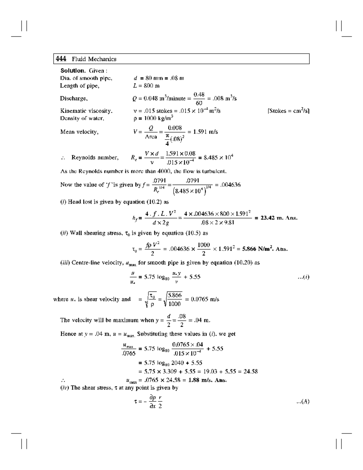 Fluid Mechanics and Hydraulic Machines 47 Fluid Mechanics And Fluid